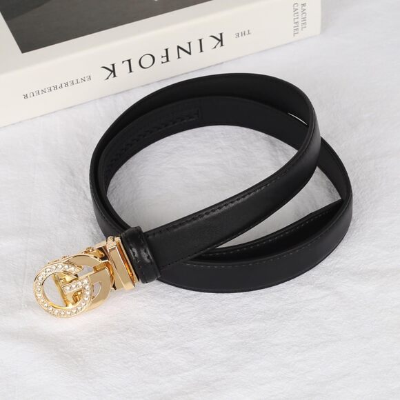 5971 Women\'s Leather Belt With Buckle- Ideal For Dresses, Jeans,